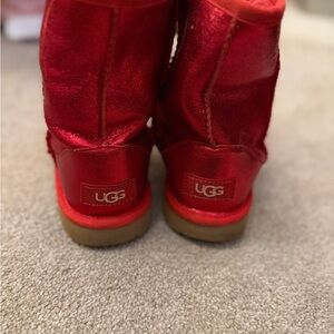 UGG Metalic Red Boots-Girls